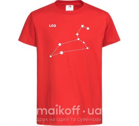 Дитяча футболка Leo stars Червоний фото