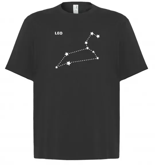 Футболка Оверсайз Leo stars Чорний фото