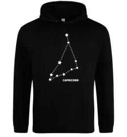 Женская толстовка (худи) Capricorn stars Черный фото