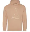 Женская толстовка (худи) Capricorn stars Песочный Женская толстовка (худи) Capricorn stars Песочный фото