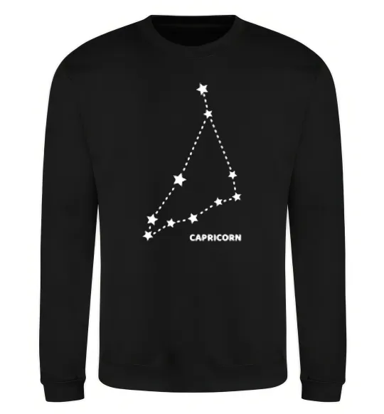 Свитшот Capricorn stars Черный фото