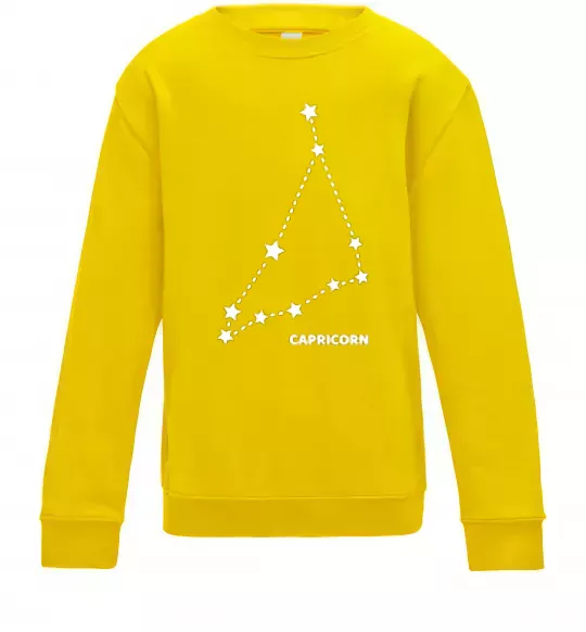 Детский Свитшот Capricorn stars Солнечно желтый фото