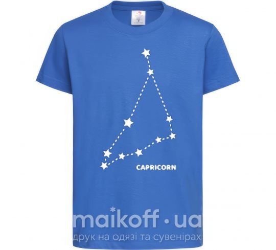 Дитяча футболка Capricorn stars Яскраво-синій фото