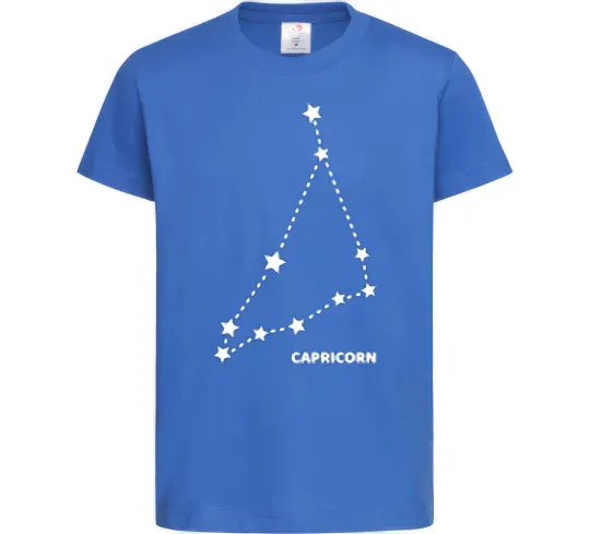 Детская футболка Capricorn stars Ярко-синий фото