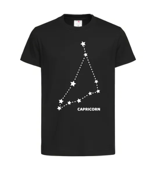 Детская футболка Capricorn stars Черный фото