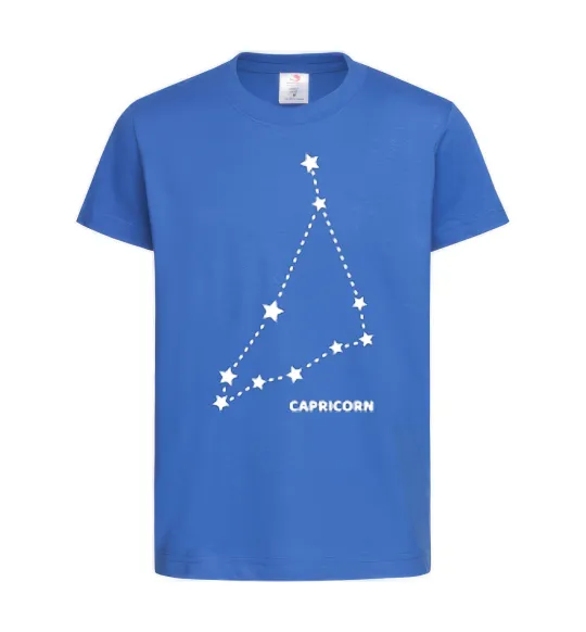 Детская футболка Capricorn stars Ярко-синий фото