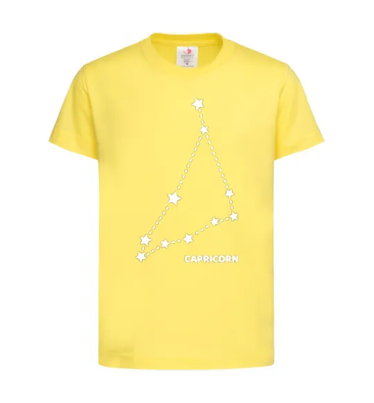 Детская футболка Capricorn stars Лимонный фото