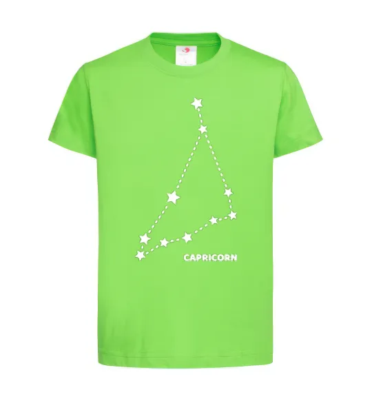 Детская футболка Capricorn stars Лаймовый фото