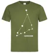 Чоловіча футболка Capricorn stars Оливковий фото