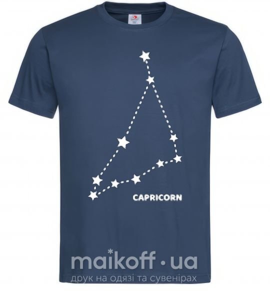 Мужская футболка Capricorn stars Темно-синий фото