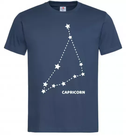 Чоловіча футболка Capricorn stars Темно-синій фото