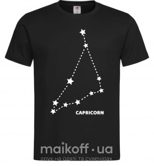 Мужская футболка Capricorn stars Черный фото