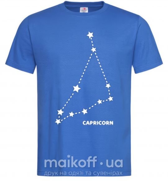 Мужская футболка Capricorn stars Ярко-синий фото
