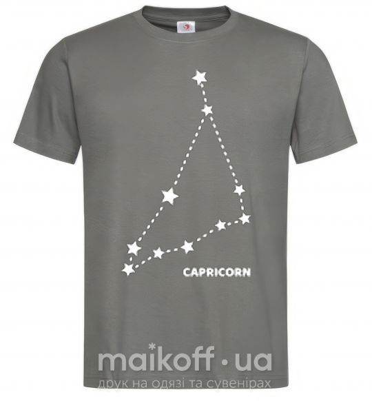 Чоловіча футболка Capricorn stars Графіт фото