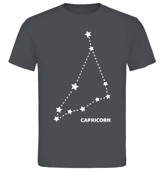 Чоловіча футболка Capricorn stars Графіт фото