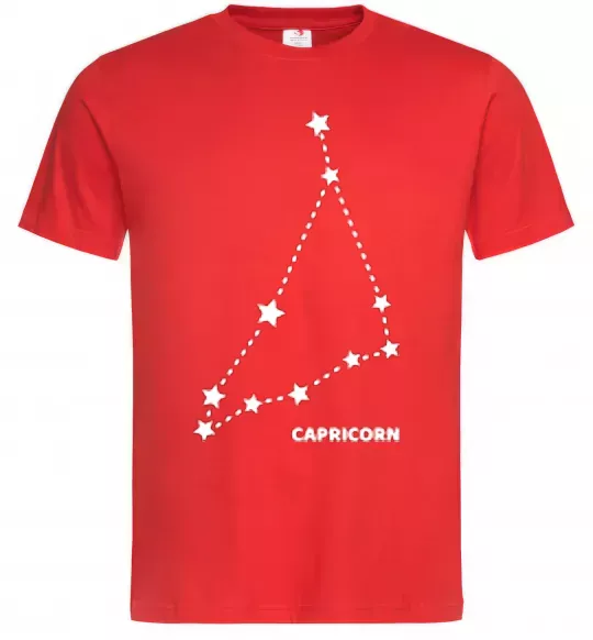 Чоловіча футболка Capricorn stars Червоний фото