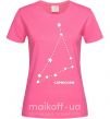 Женская футболка Capricorn stars Ярко-розовый фото