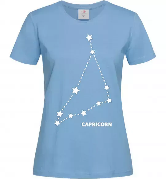 Жіноча футболка Capricorn stars Блакитний фото