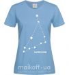 Жіноча футболка Capricorn stars Блакитний фото