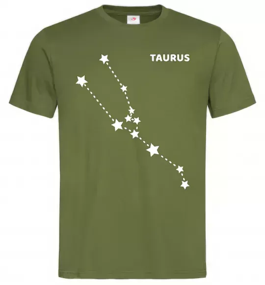 Чоловіча футболка Taurus stars Оливковий фото