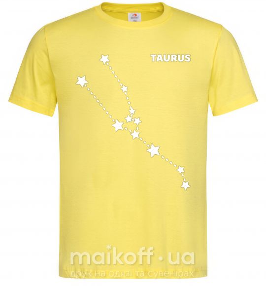 Мужская футболка Taurus stars Лимонный фото