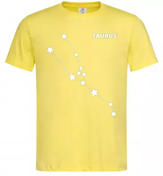 Чоловіча футболка Taurus stars Лимонний фото