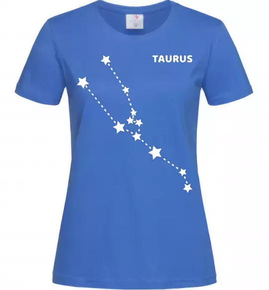 Жіноча футболка Taurus stars Яскраво-синій фото