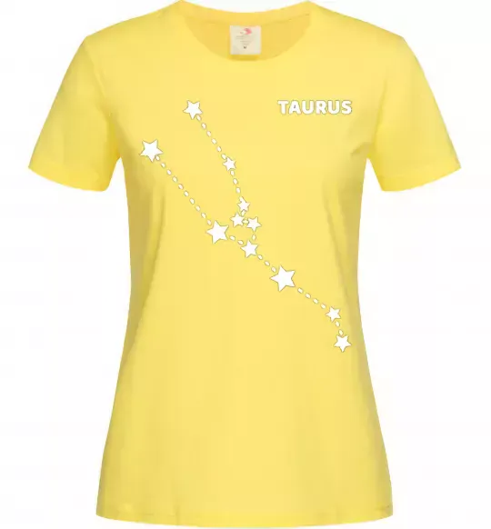 Жіноча футболка Taurus stars Лимонний фото