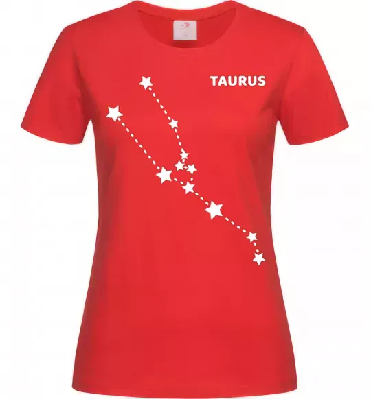 Жіноча футболка Taurus stars Червоний фото