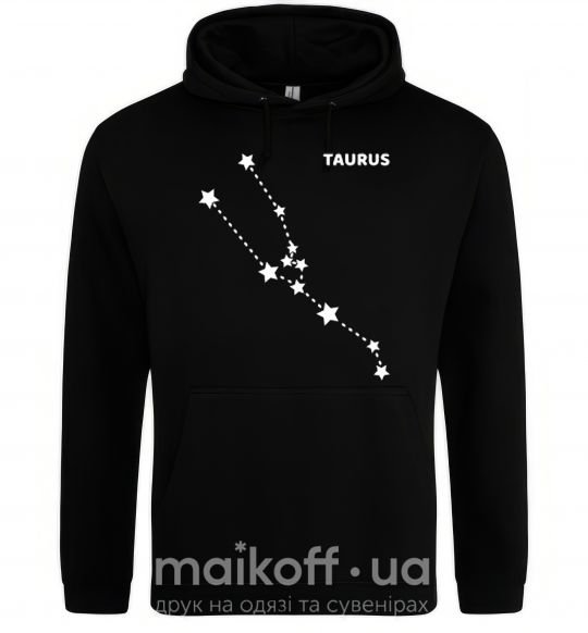 Мужская толстовка (худи) Taurus stars Черный фото
