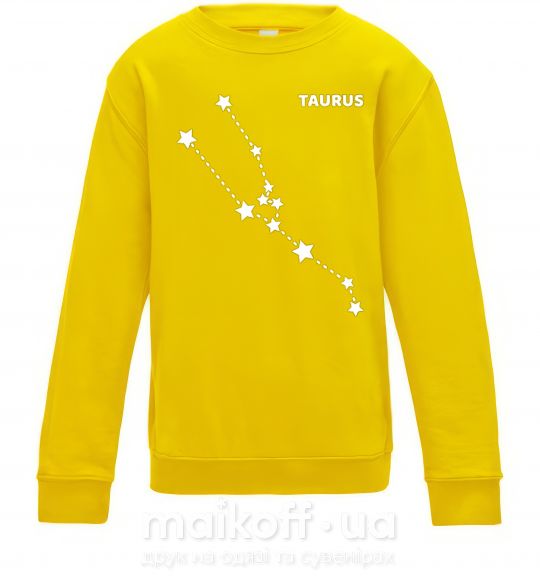Детский Свитшот Taurus stars Солнечно желтый фото