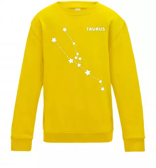 Дитячий світшот Taurus stars Сонячно жовтий фото