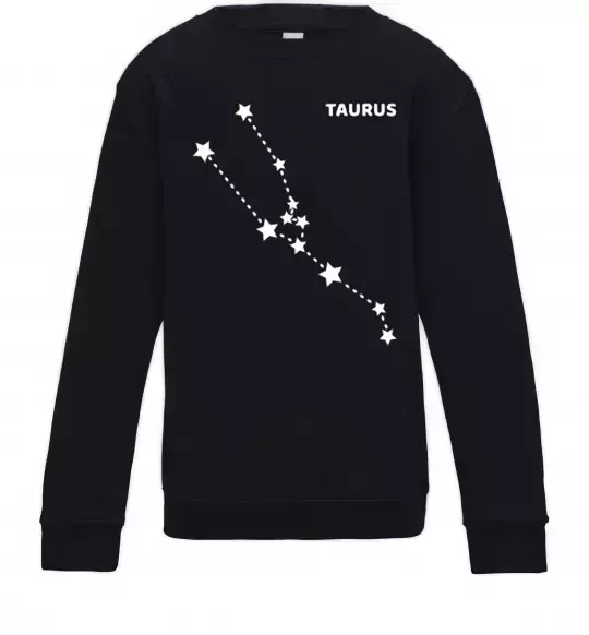 Дитячий світшот Taurus stars Чорний фото