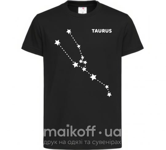 Детская футболка Taurus stars Черный фото