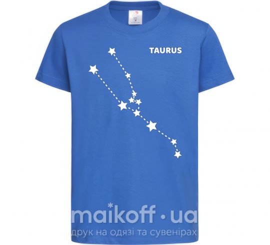 Дитяча футболка Taurus stars Яскраво-синій фото