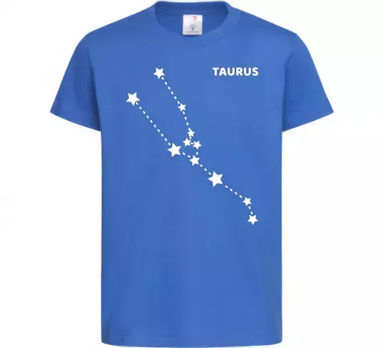 Детская футболка Taurus stars Ярко-синий фото