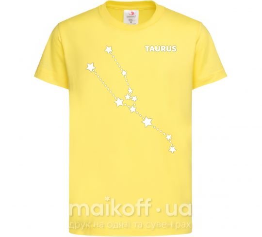 Детская футболка Taurus stars Лимонный фото