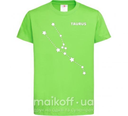 Детская футболка Taurus stars Лаймовый фото