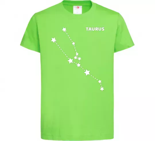 Детская футболка Taurus stars Лаймовый фото