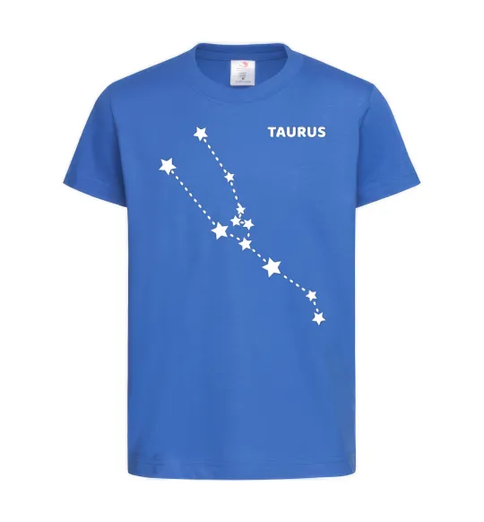 Дитяча футболка Taurus stars Яскраво-синій фото