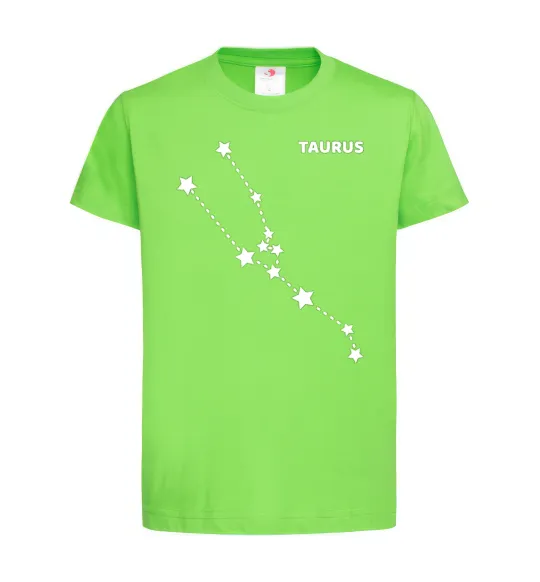 Дитяча футболка Taurus stars Лаймовий фото