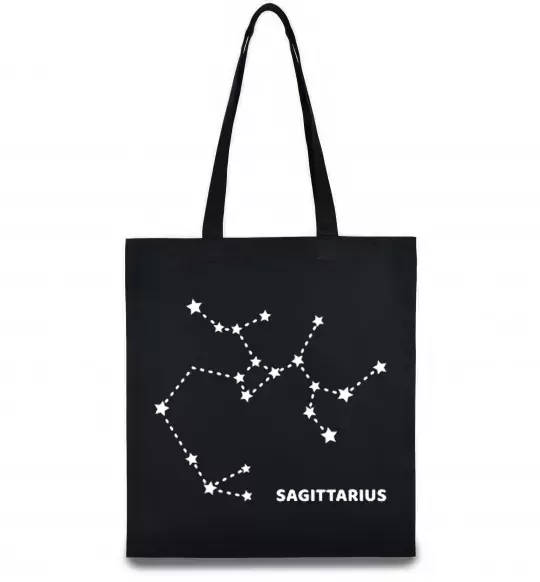 Эко-сумка Sagittarius stars Черный фото