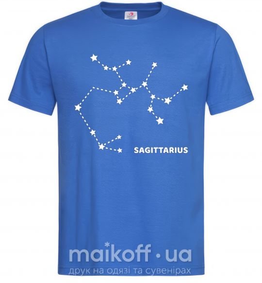 Мужская футболка Sagittarius stars Ярко-синий фото