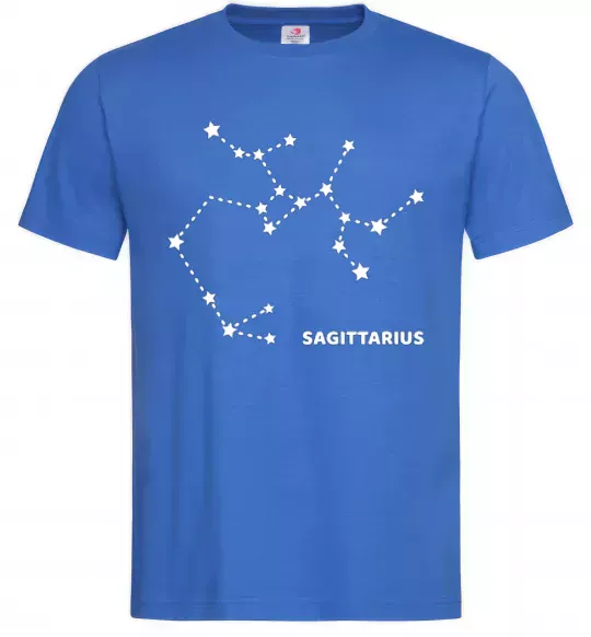 Чоловіча футболка Sagittarius stars Яскраво-синій фото