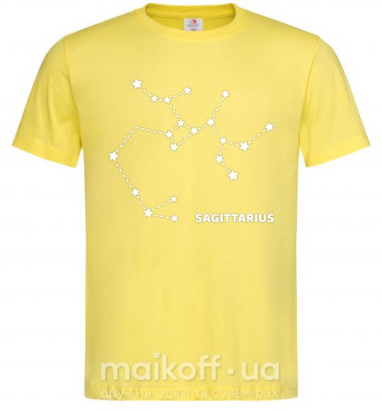Чоловіча футболка Sagittarius stars Лимонний фото