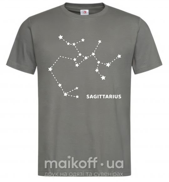 Чоловіча футболка Sagittarius stars Графіт фото