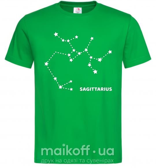 Мужская футболка Sagittarius stars Зеленый фото