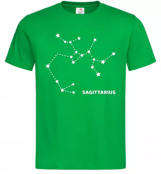Чоловіча футболка Sagittarius stars Зелений фото