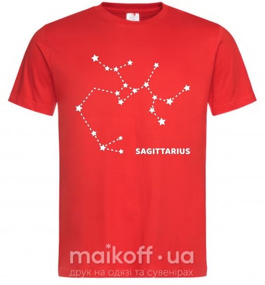 Мужская футболка Sagittarius stars Красный фото