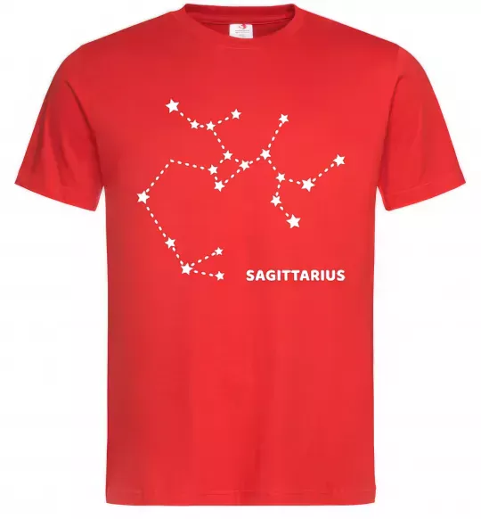 Чоловіча футболка Sagittarius stars Червоний фото